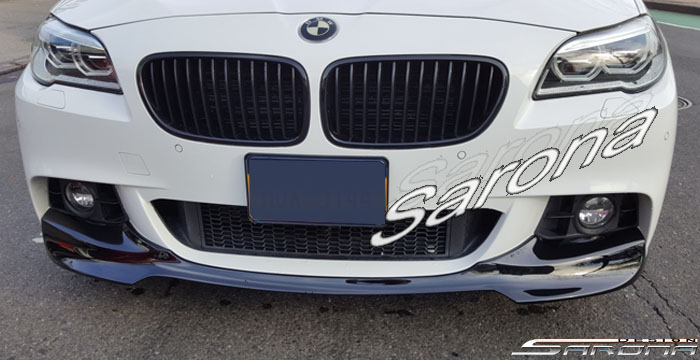 Custom BMW 5 Series  Sedan Front Add-on Lip (2011 - 2014) - $299.00 (Part #BM-080-FA)